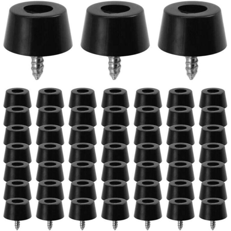 52-teiliges Set Crezuo-schneidebrettfüße Aus Gummi, 0,31 X 0,59 Zoll, Kratzfest, Für Stühle Und Andere Möbel
