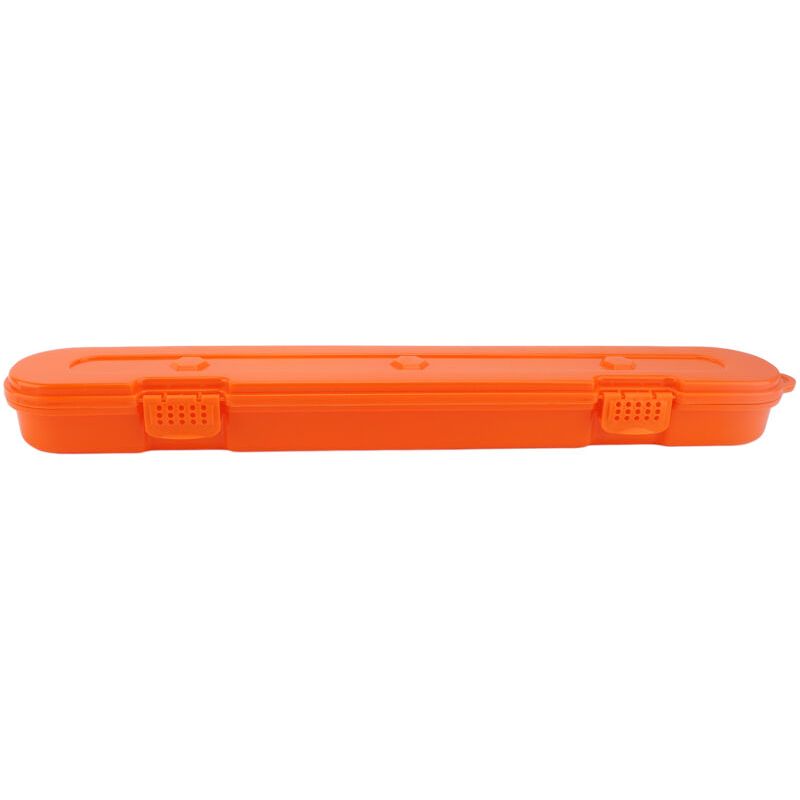 Kettensägenketten-aufbewahrungsbox, Orange, Crezuo Kettenorganizer Für Gartengeräte