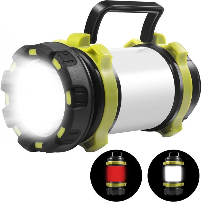 Wiederaufladbare Led-campinglampe Mit 6 Leuchtmodi, 3700 Mah, Wasserdicht (ipx4), Ideal Für Zelte.