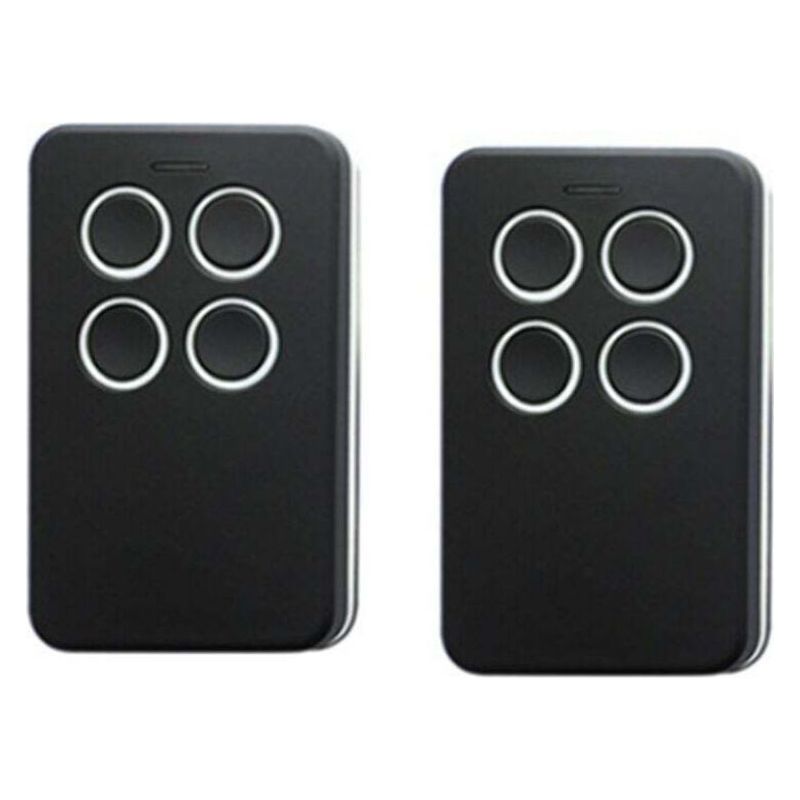 Set Mit 2 Crezuo Multifrequenz-universalfernbedienungen Für Garagentore Und Einfahrtstore (280–868 Mhz) Mit Festen Und Dynamischen Codes