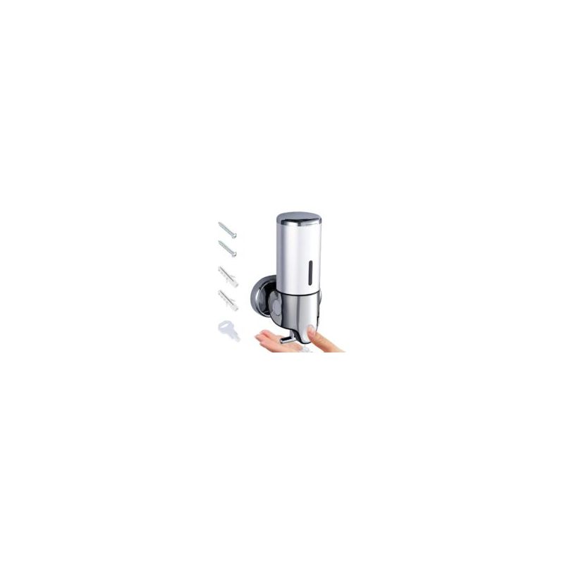 Crezuo 500-ml-seifenspender, Weiß, Wandmontage, Handdesinfektionsmittelspender, Manueller Seifenspender Für Die Küche