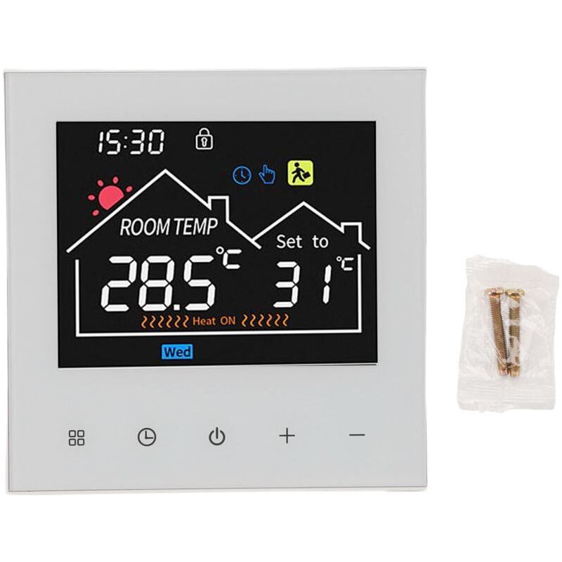 Programmierbarer Smart-thermostat, Lcd-touchscreen, Warmwasserboiler, Für Zuhause, Büro, Einkaufszentrum, Hotel, Wlan, Tuya Crezuo-unterstützung
