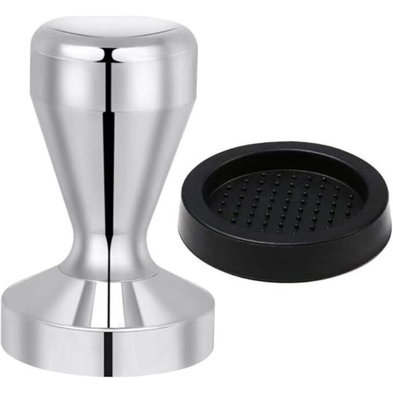 51-mm-kaffeepresse Aus Edelstahl 430, Espressopresse, Küchenzubehör Mit Silikonmatte Von Crezuo