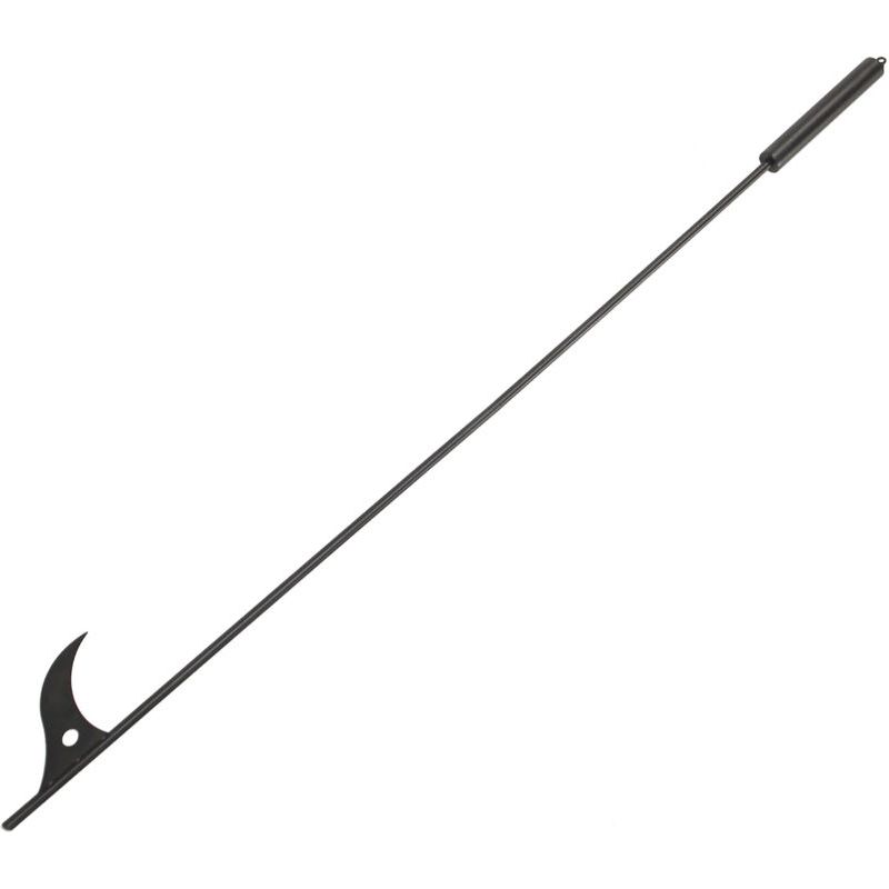 Crezuo 40-zoll (101,6 Cm) Abnehmbarer Feuerhaken Aus Stahl Für Kamine Im Freien, Lagerfeuer, Holzöfen Und Den Innenbereich