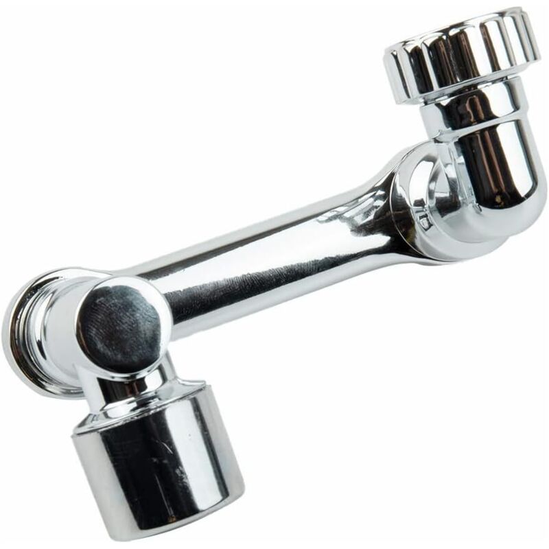 Schwenkbarer Wasserhahn-verlängerung, Um 1080° Drehbarer Mechanischer Arm, Spritzgeschützte Wasserdüse Crezuo