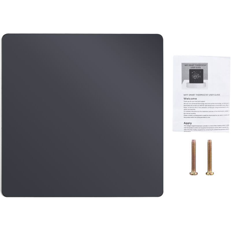 Crezuo 2-in-1-thermostat Für Heizkessel Und Warmwasser, Intelligenter Heizungsregler, Programmierbar Mit 4-stufiger Hintergrundbeleuchtung, Ohne Wlan