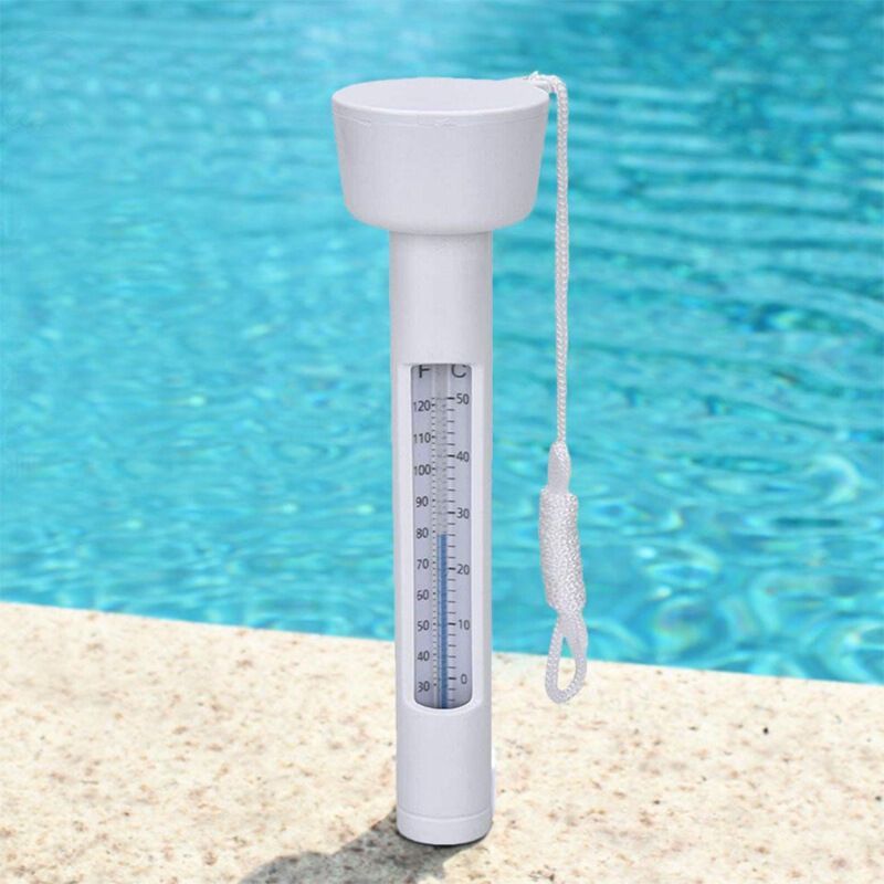 Crezuo Poolthermometer, Geeignet Für Alle Außen- Und Innenpools, Spas, Whirlpools, Aquarien Und Fischteiche