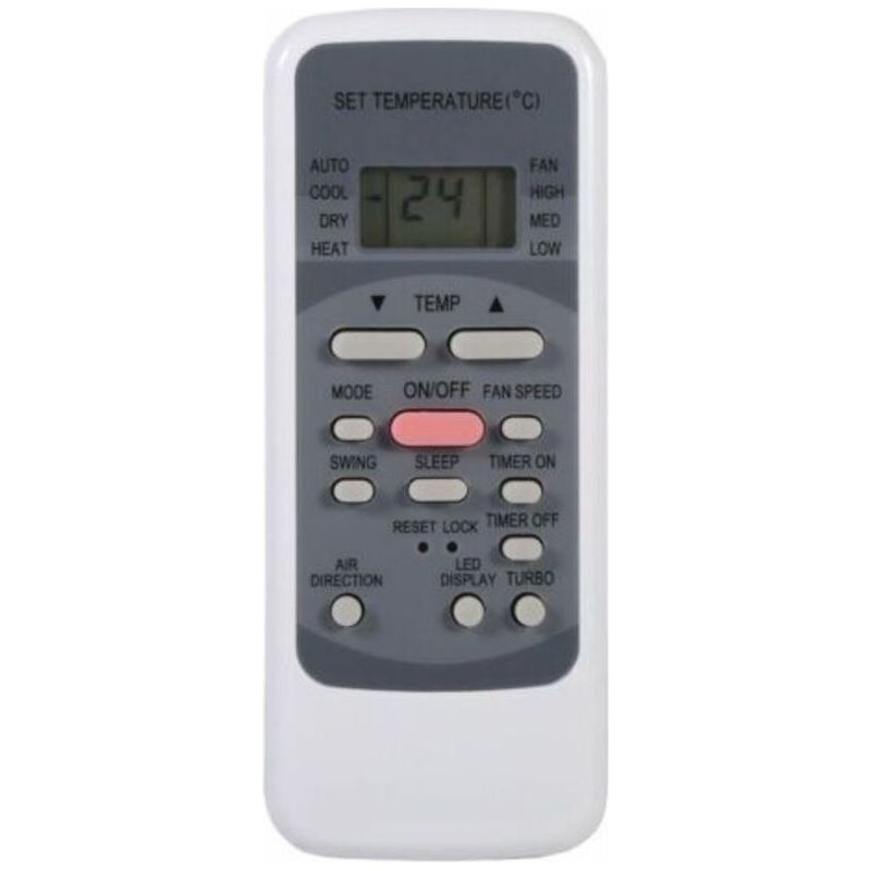 Fernbedienung Für Klimaanlagen Der Serien Crezuo R51, R51/e, R51/ce, R51m/ce, R51d/e Und R51m/bge Mit Integrierter Uhr Und Ein-/ausschalttimer.