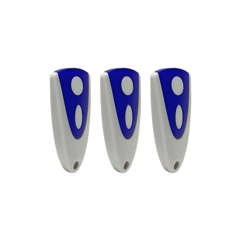 3er-pack Kompatible Garagentor-fernbedienungen, Mit Novoferm Novotron 502 Max43-2, Novotron 512 Mix43-2, 433,92 Mhz Crezuo-chrom