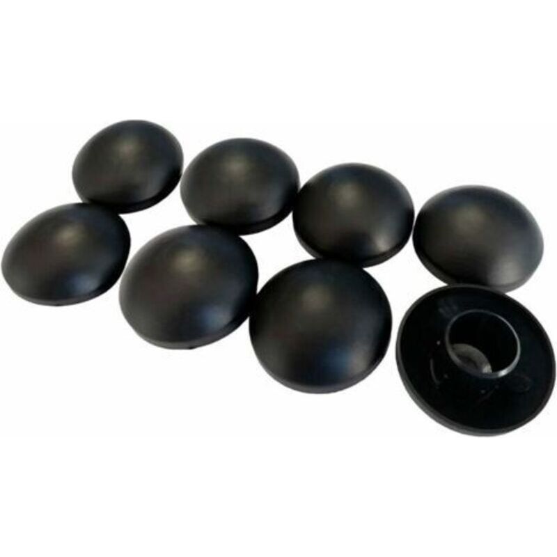 Set Mit 8 Schwarzen 25-mm-stangenkappen Für Crezuo-trampolin
