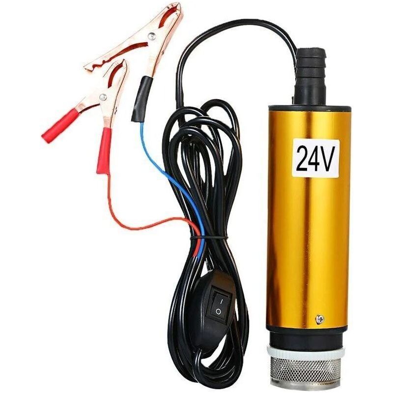 51-mm-tauchpumpe Zum Pumpen Von Wasser Und Dieselkraftstoff, Kraftstoffförderpumpe, Betankung Mit Filtersieb, 24 V Dc Crezuo