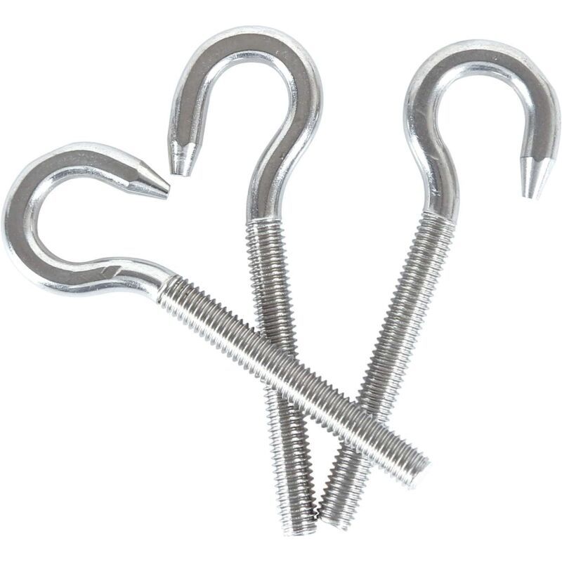 M10 304 Edelstahl-ringschraube, Mit Rundkopfschraube, Rundkopfschraubenhaken, 5 Stück Crezuo