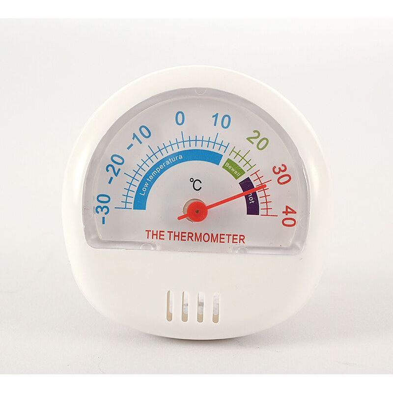 Crezuo Kühlschrank-gefrierschrank-thermometer, Mechanisches Gefrierschrank-thermometer Mit Großem Zifferblatt, Analog