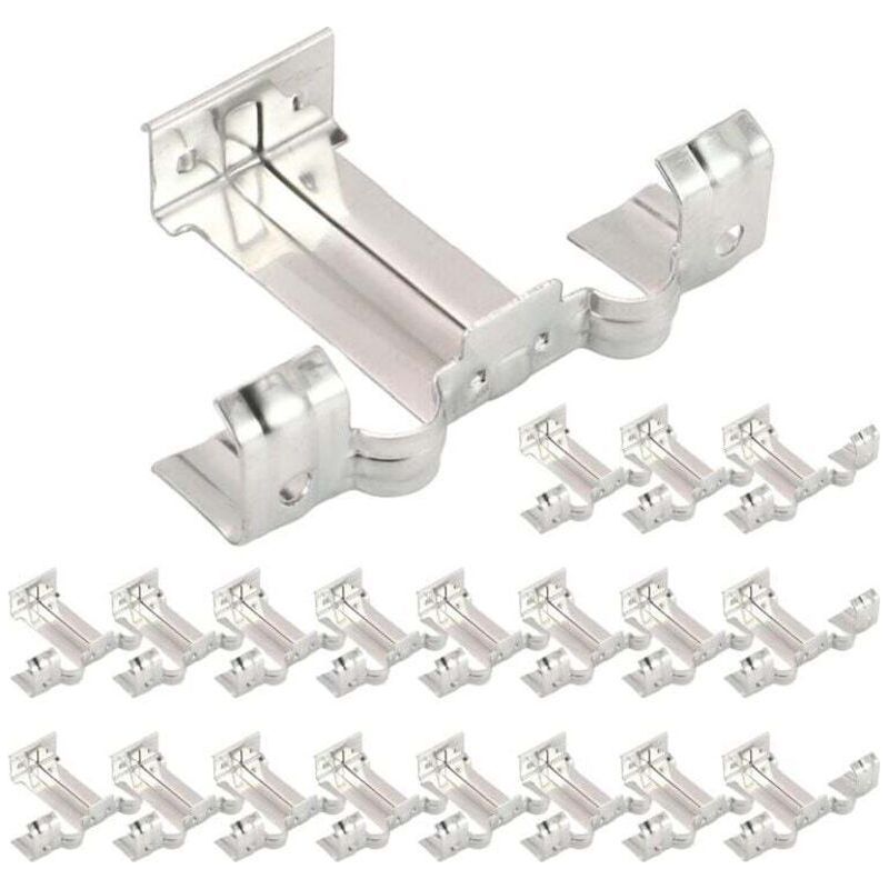 Packung Mit 20 Ablaufklammern Für Photovoltaik-solarmodule, 35 Mm Ablaufschleife Crezuo