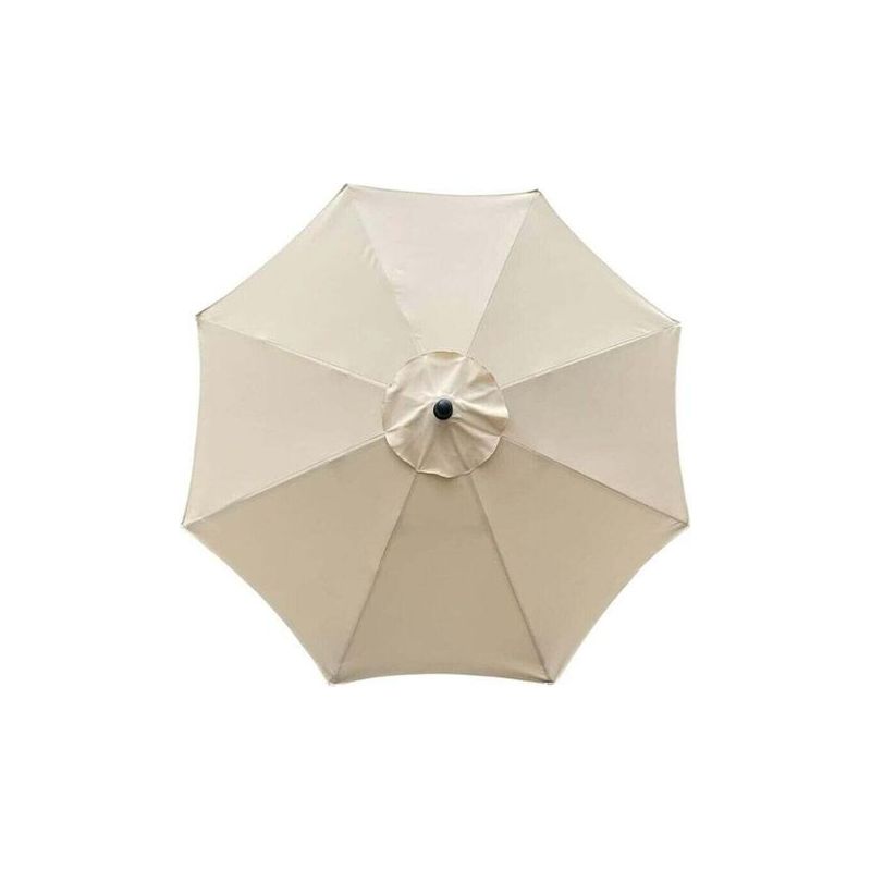 Ersatzdach Für 8-streben-sonnenschirm, 3 M, Wasserdicht Und Uv-beständig, Beige Crezuo