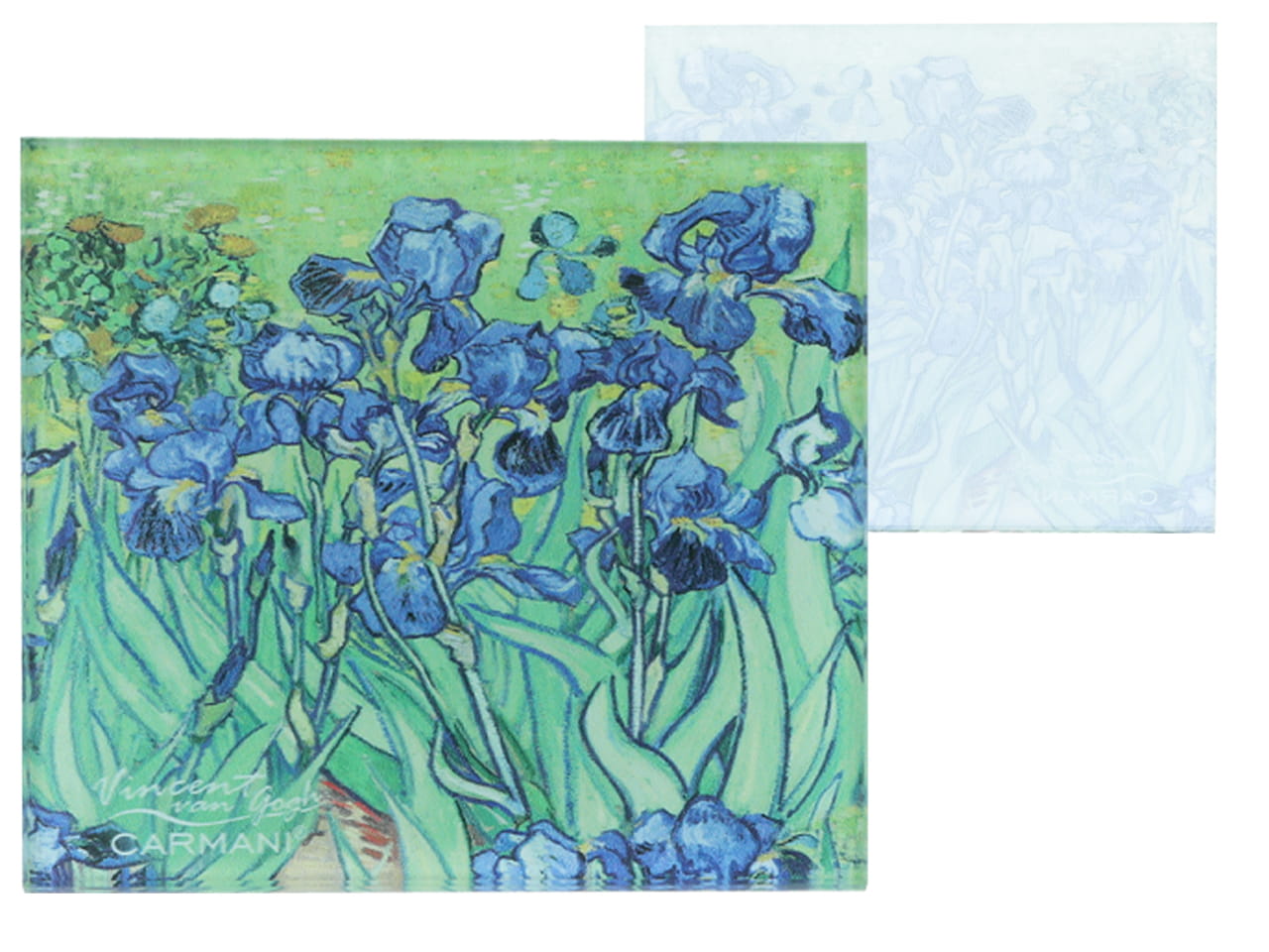 Carmani, Glasuntersetzer Ca. 11,5 X 11,5 Cm - Van Gogh/iris