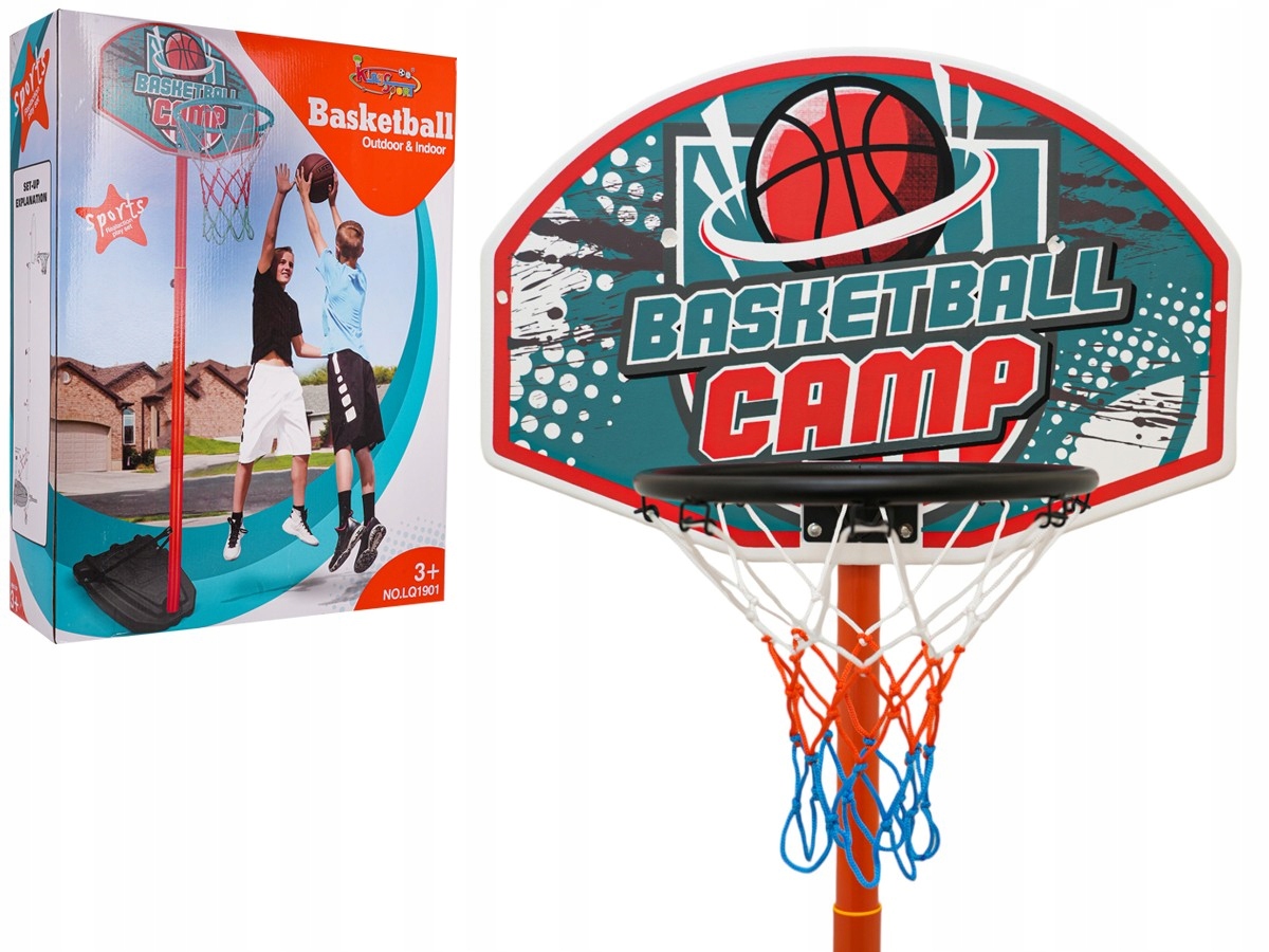 King Sport Mega Höhenverstellbares Basketballset Mit Ball + Zubehör (5903864980660)