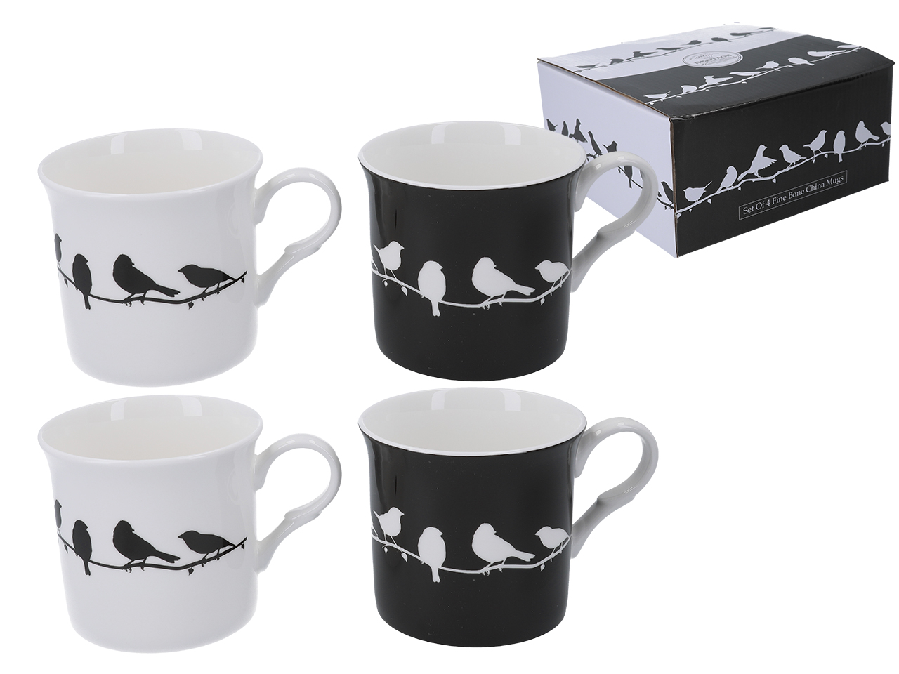 Heritage, 4er-set Tassen 295 Ml – Prinzessinnenvogel