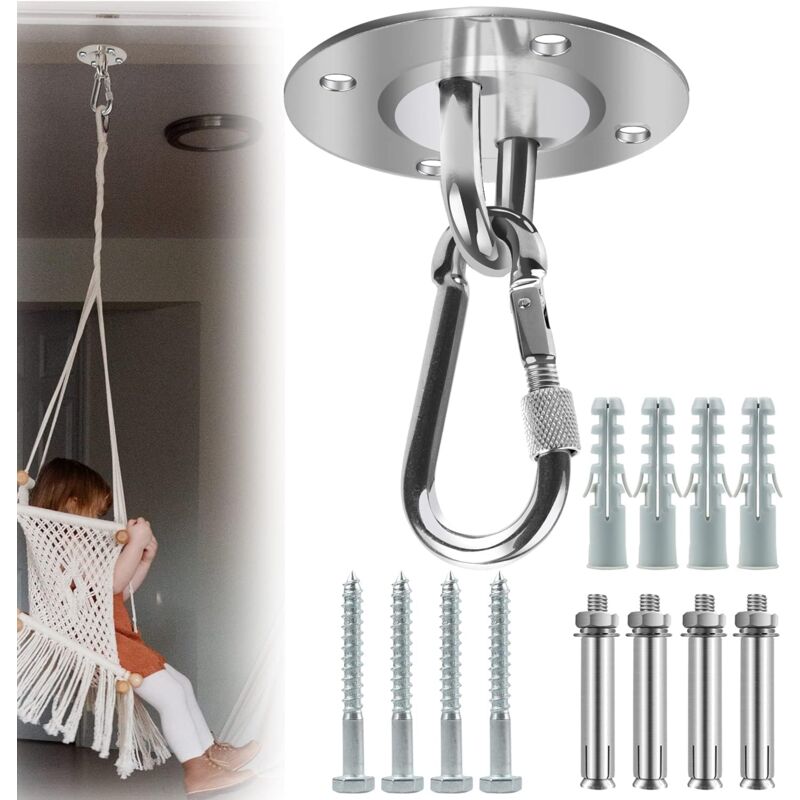 Robuster Dachhaken Aus Edelstahl, Tragkraft 500 Kg, 180° Drehbar