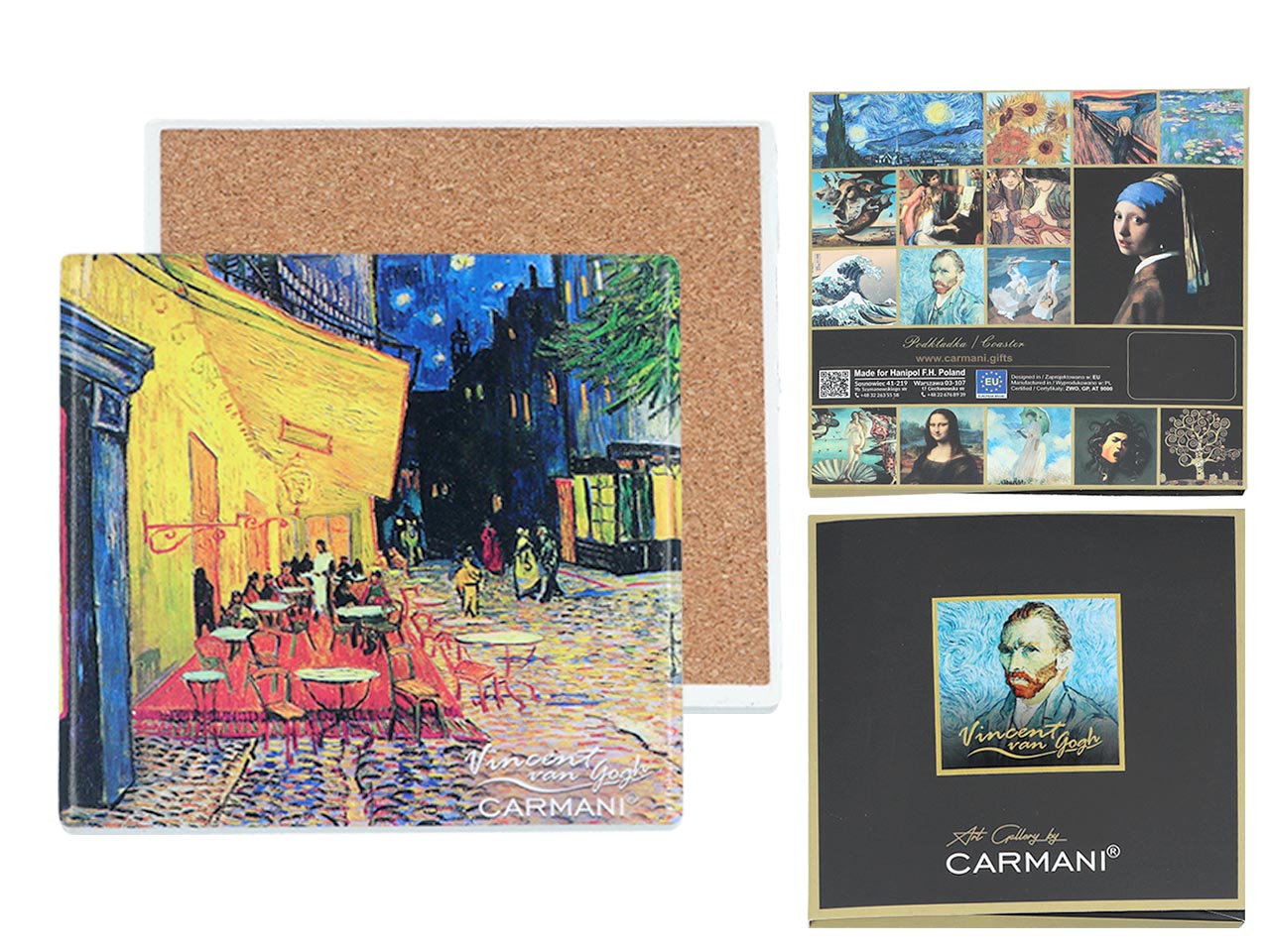 Carmani, Keramikuntersetzer – Van Gogh/caféterrasse Bei Nacht