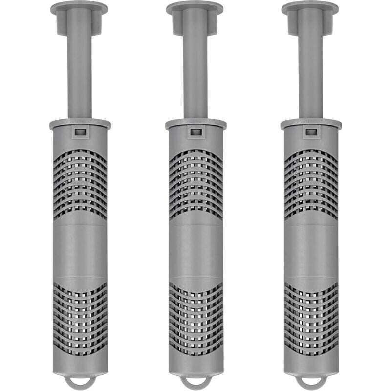 Crezuo Mineralionenfilterstäbchen Für Whirlpools, 3er-pack, Grau