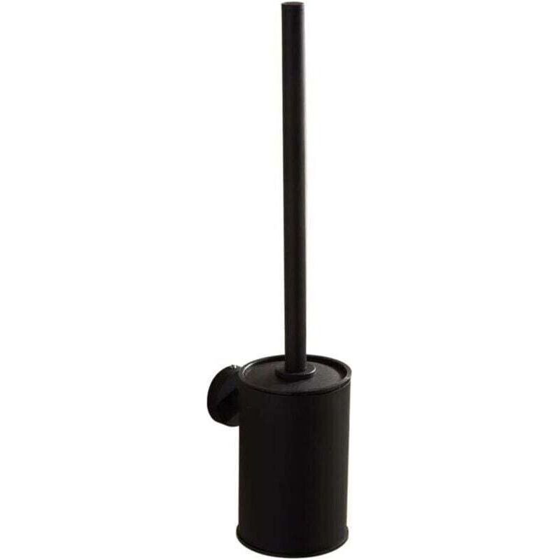 Schwarzes, Wandhängendes Wc, Wandhalterung, Schwarze Wc-bürste Aus Edelstahl 304, Größe 38 X 9 X 13 Cm Crezuo