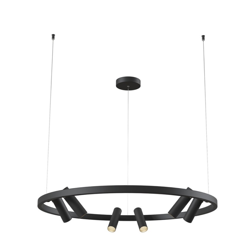 Schwarze Pendelleuchte Mit Verstellbaren Led-strahlern