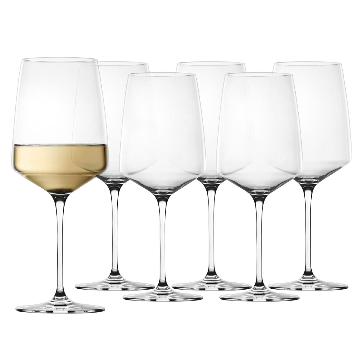 Duka Elias Weißweingläser, 6 Stück, 520 Ml, Transparent