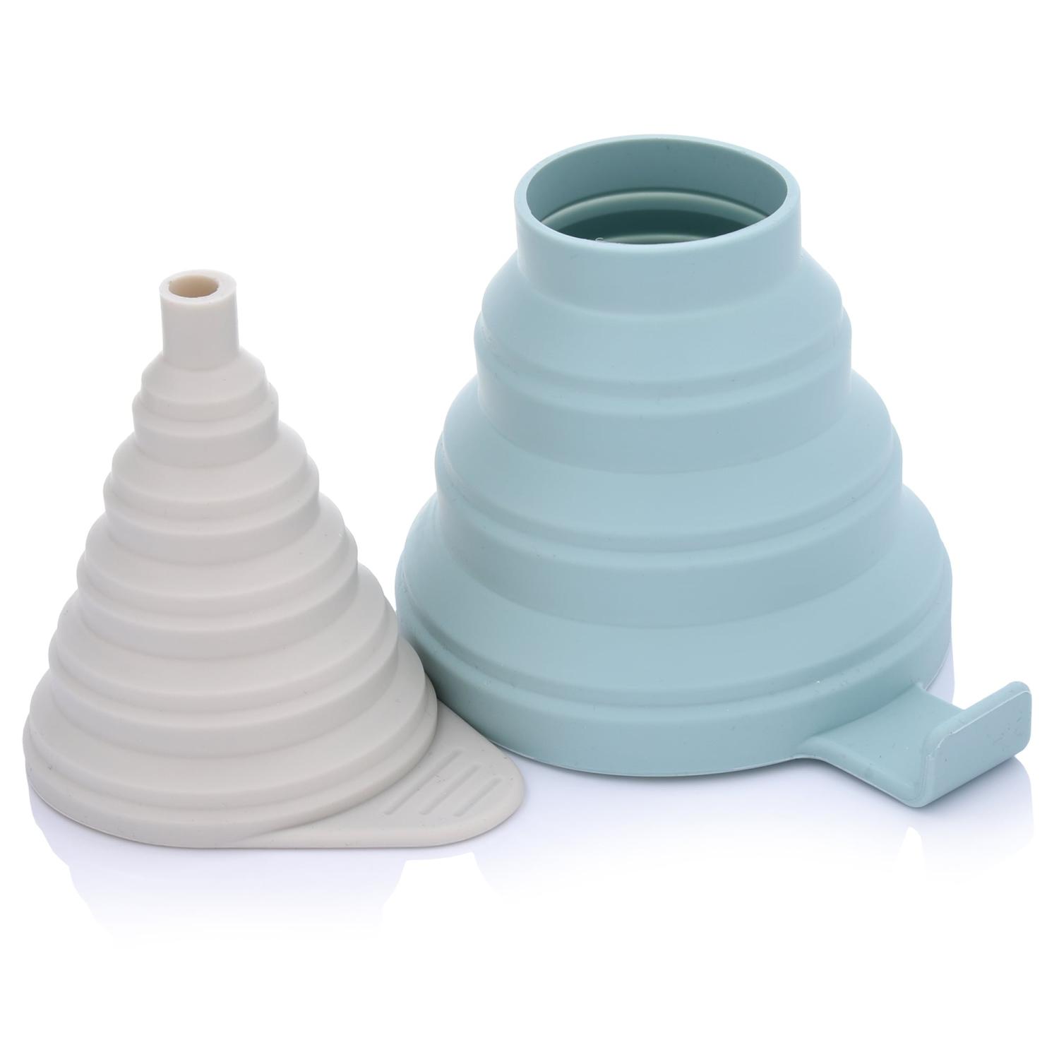 Set Mit 2 Faltbaren Silikontrichtern Fyndig Duka