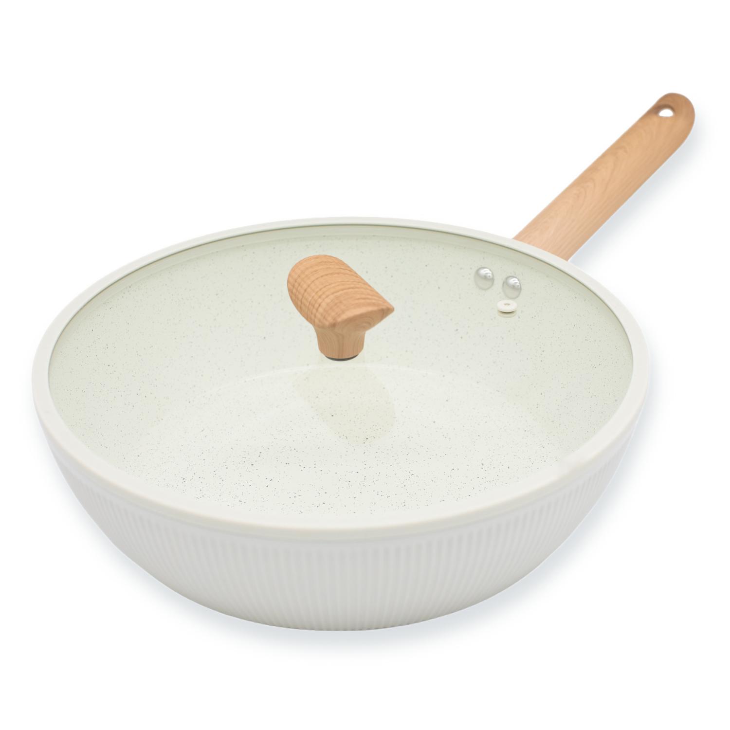 Herrliche Tiefe Bratpfanne Mit Deckel, 28 Cm, Gran Duka Induktion