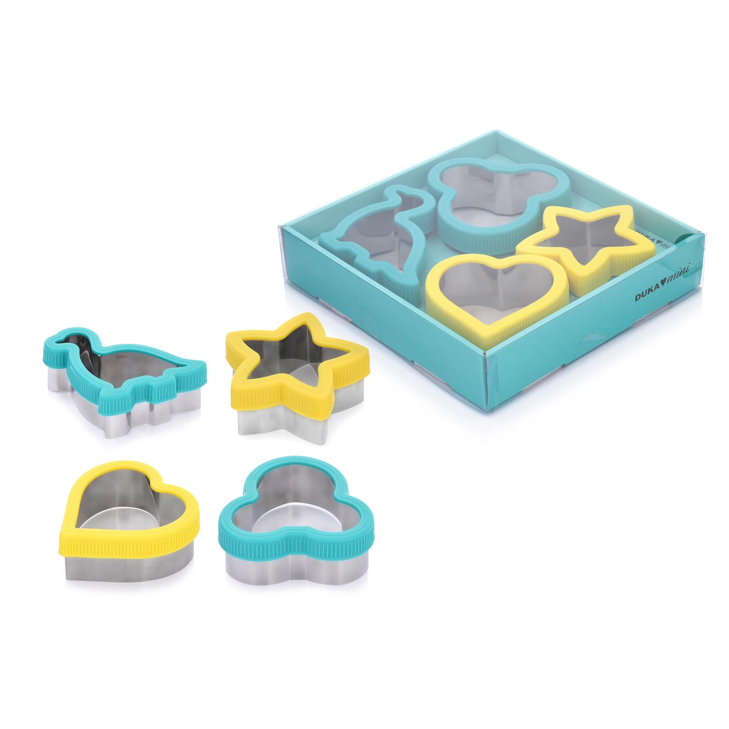 Duka Mini-ausstechformen, 4 Formen, Mit Pp-griff