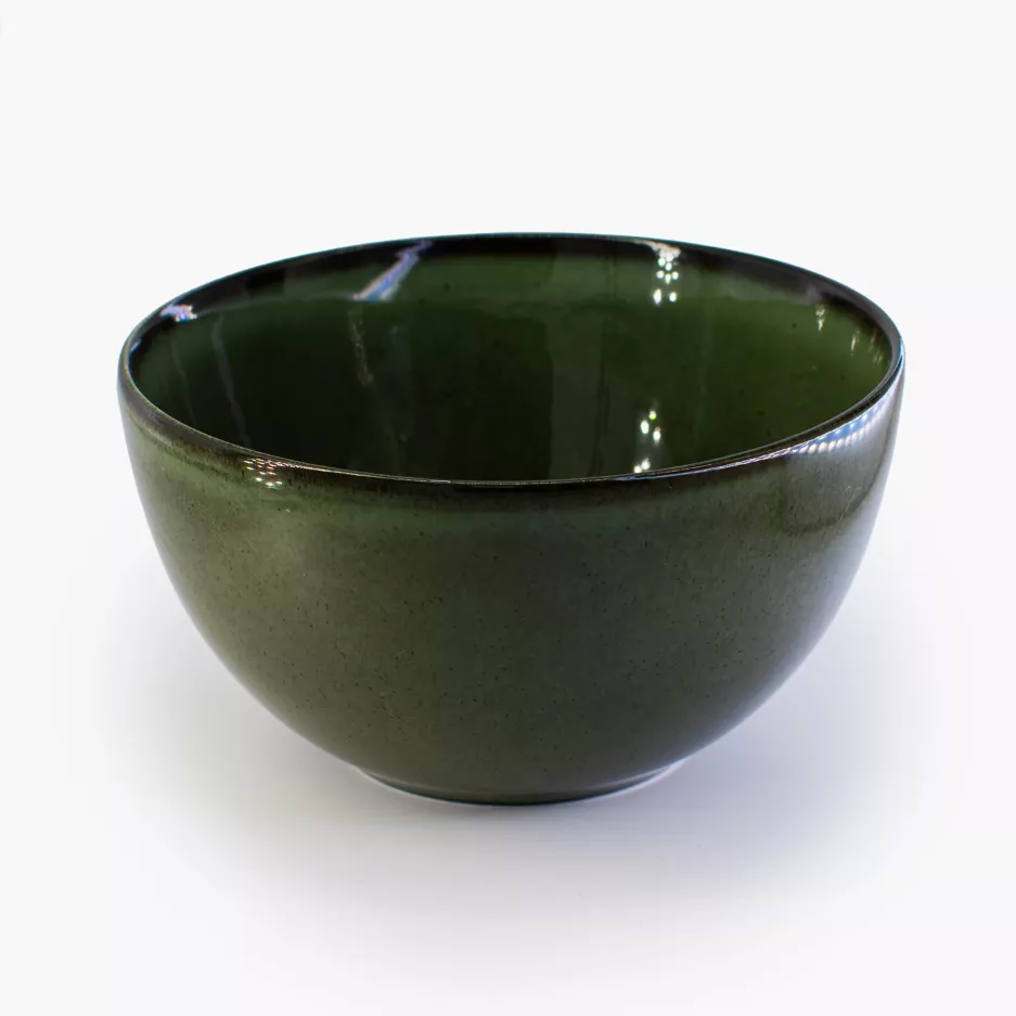Moosfarbene Porzellanschale 15 Cm Grün Duka