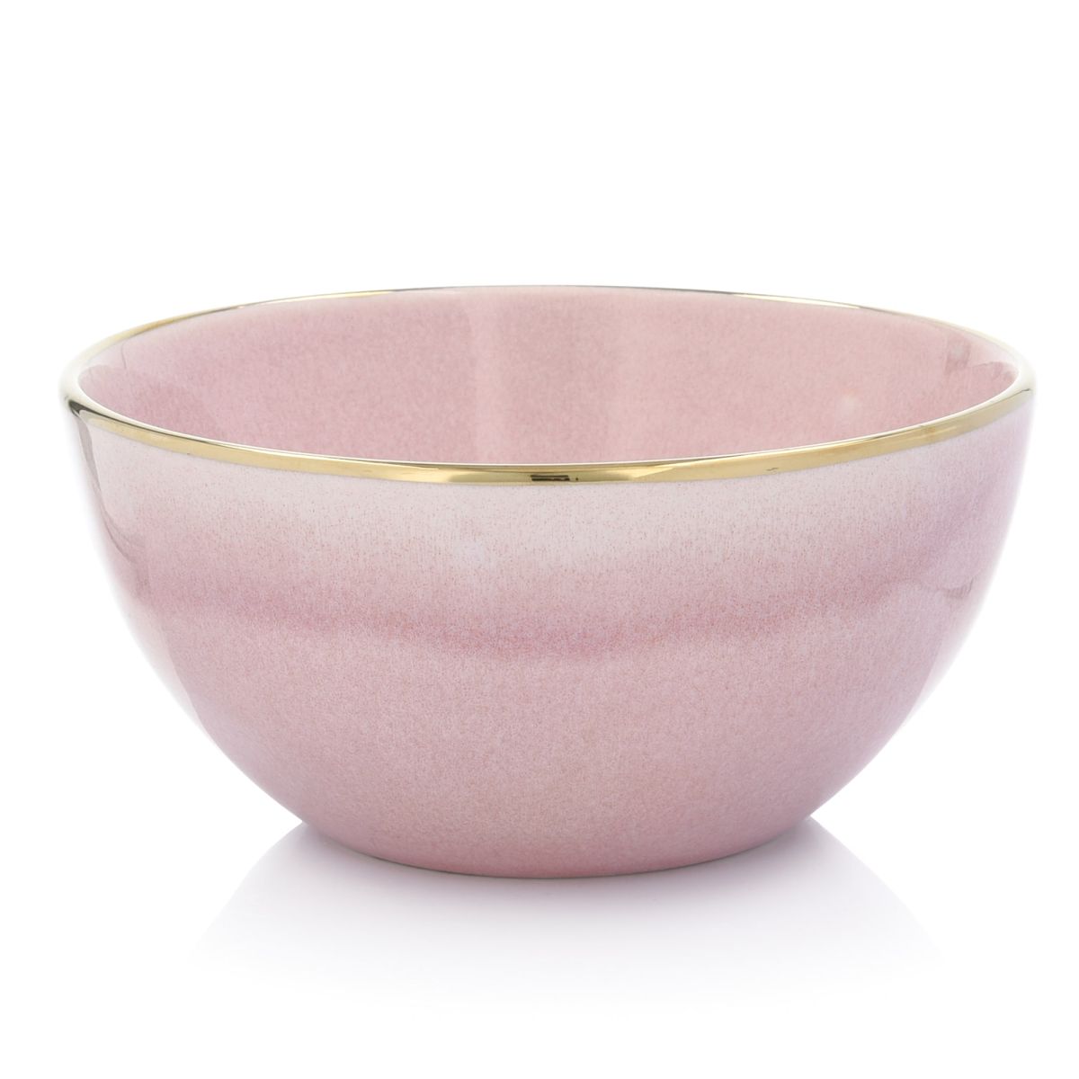Keramikschale Mit Roségoldenem Rand, Siren, 500 Ml, Duka