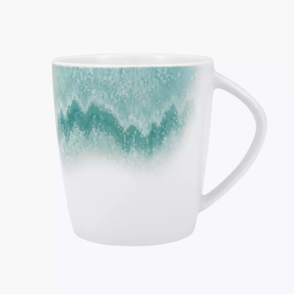 Duka Solvind Becher 400 Ml Türkis Und Weiß