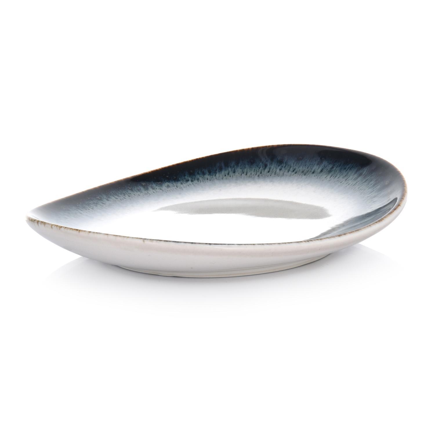 Stilvoller Ovaler Dessertteller Aus Porzellan, 15,2 X 13 Cm, Time Dim Duka