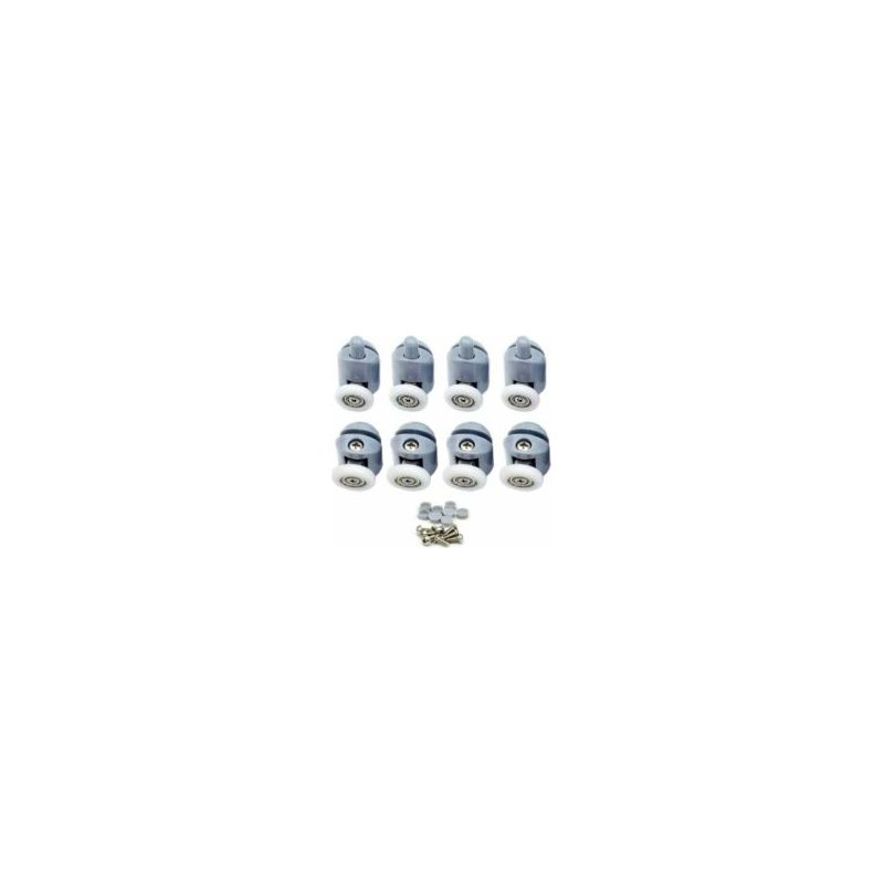Duschkabinenrollen, 8er-set Für Schiebetüren, 25 Mm Durchmesser, Crezuo