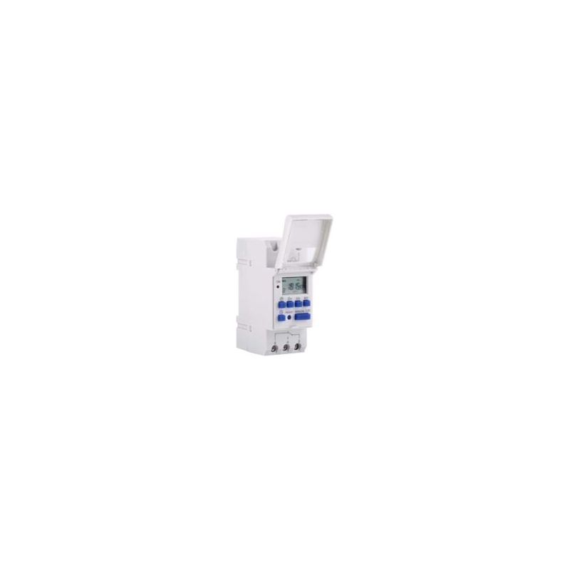 Crezuo Wochenzeitschaltuhr Mit Programmierbarem Lcd-display, 15a 220v Digital-zeitschalter