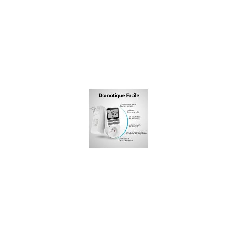 Crezuo 2er-pack Digitaler Steckertimer Mit Diebstahlschutz Und Großem Lcd-display, Energiesparend