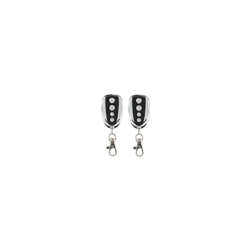 Set Mit 2 Universalfernbedienungen Für Garagentore Und Einfahrtstore, 433,9 Mhz, Vier Kanäle, Idealer Ersatz, 54 X 34 X 1 Cm, Crezuo