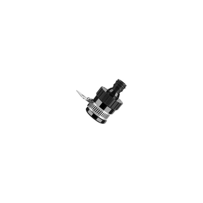 Crezuo Wasserhahnadapter, Universeller Wasserhahnanschluss, 20 Mm Durchmesser, Gartenschlauchanschluss, Schwarz