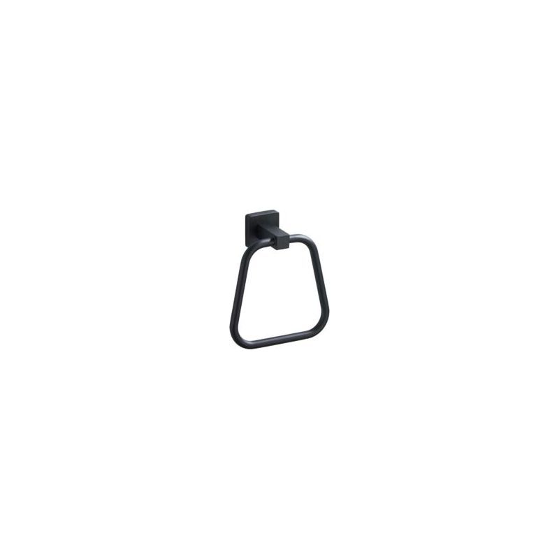 Crezuo Handtuchring In Mattschwarz Für Badezimmer, Robuster Wandhandtuchhalter Aus Edelstahl Für Küche Und Bad