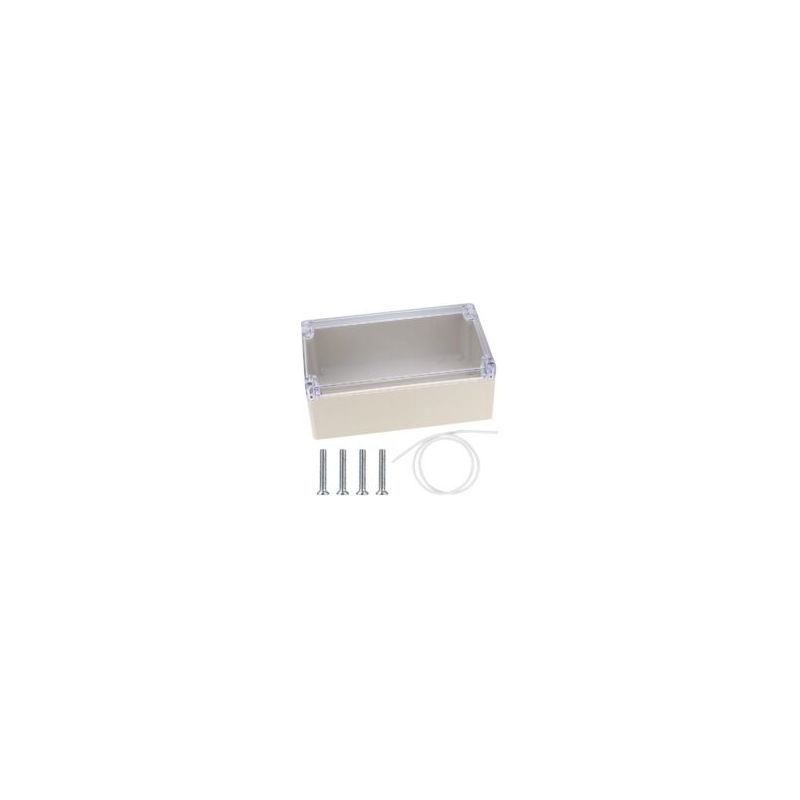 Ip65 Wasserdichte Elektrische Anschlussdose Für Den Außenbereich, Stecker-anschlussdose, Elektronikgehäuse Aus Kunststoff, Transparent, 20 X 12 X 7,5 Cm, Crezuo