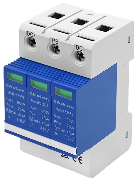 Qoltec Dc 3p 1000 V T2 C Überspannungsableiter (5901878525860)