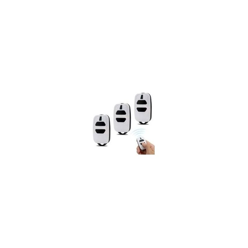 Set Mit 3 Torfernbedienungen, Universelle Garagentorfernbedienung 433,92 Mhz, Kompatibel Mit Dea Gt2 Gt4 Mio Tr2 Tr4 R2n Crezuo-chrom