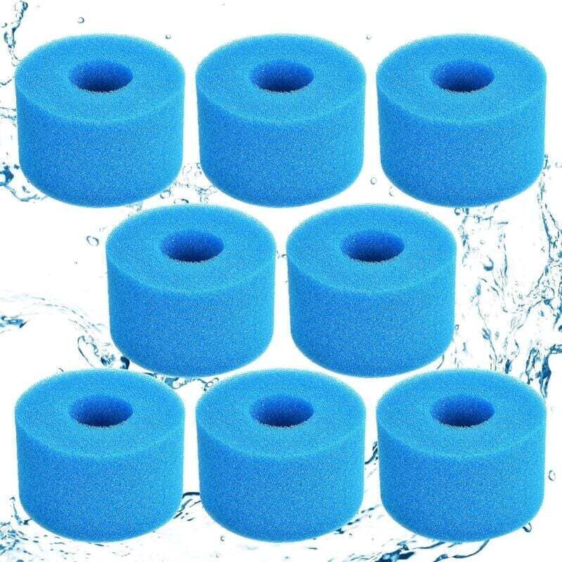 8-teiliger S1-filterschwamm, Schaumstoff Für Poolfilter, Wiederverwendbar Und Waschbar, Schaumstofffilter Für Spa, Pool, Whirlpool Crezuo
