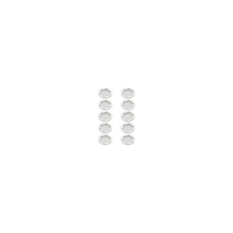 20 Runde Lüftungsgitter Aus Edelstahl, Geeignet Für Küchenschränke Und Möbel, 53 Mm Crezuo