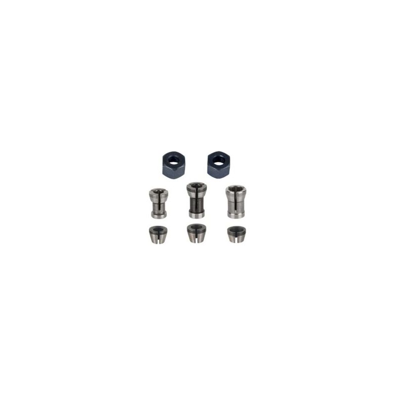 Fräsfutter, Satz Mit 8 Spannzangen (6 Mm, 6,35 Mm, 8 Mm), Frässpannzange, Crezuo Spannzangenadapter