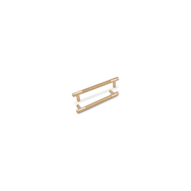 Crezuo Gerändelte Schrankgriffe, 96 Mm Mittelloch, Gold, 2er-set