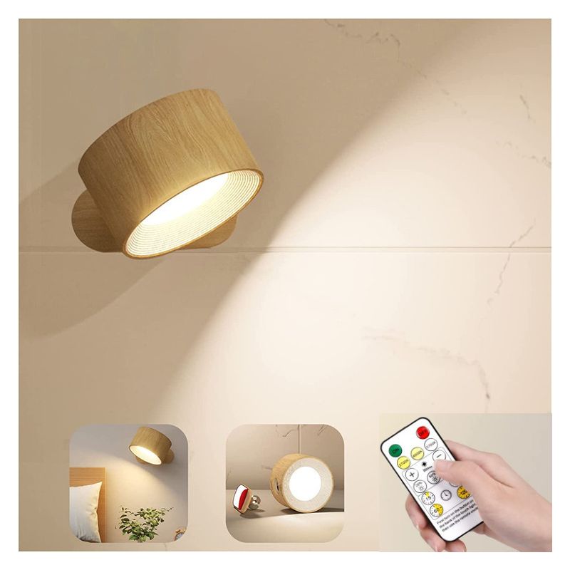 Suédoise-wandlampe, Wiederaufladbar Auf Batterie, Um 360° Drehbare Installation, Led-leuchte Mit Fernbedienung Für Vorlesung