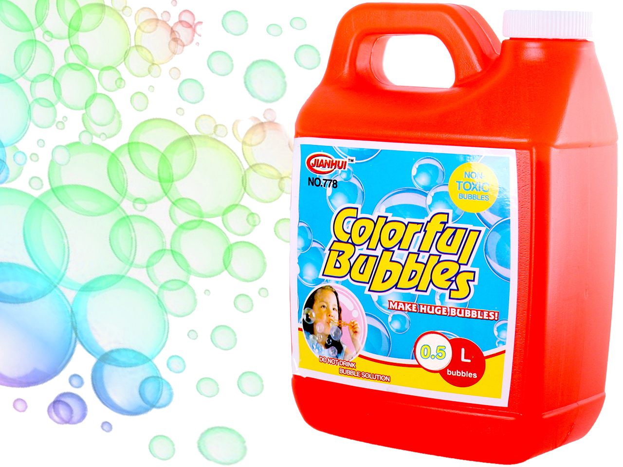 Flüssigseife Für Seifenblasen, Nachfüllpackung 0,5 L (500 Ml)